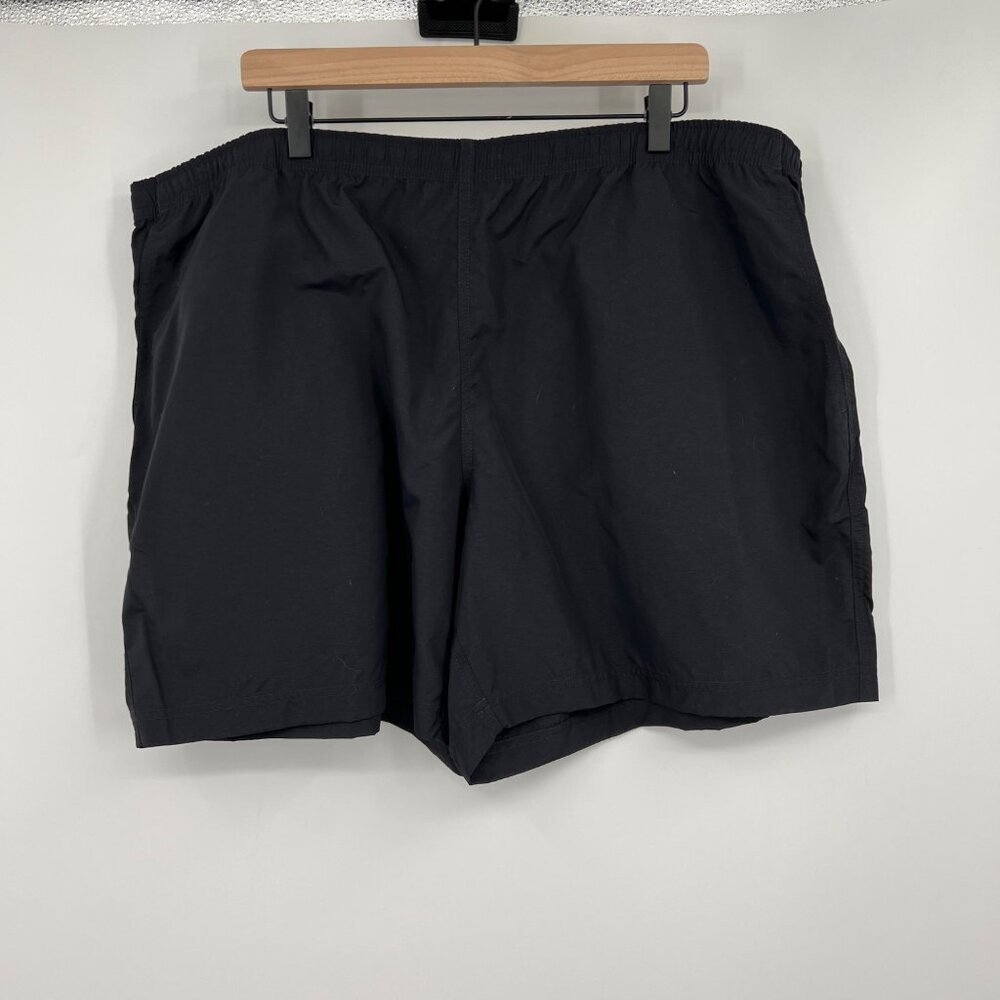 Duluth Shorts Mens Black Nylon Elastic Waist Lightweight size 2XL Pockets Hiking